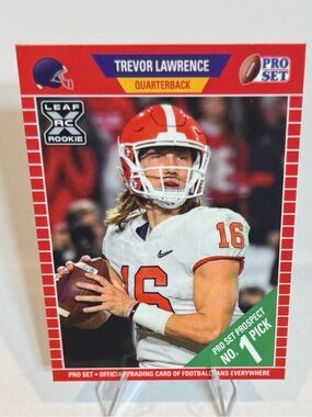 2021 Leaf Pro Set Prospect # PS1 Trevor Lawrence RC quarterback